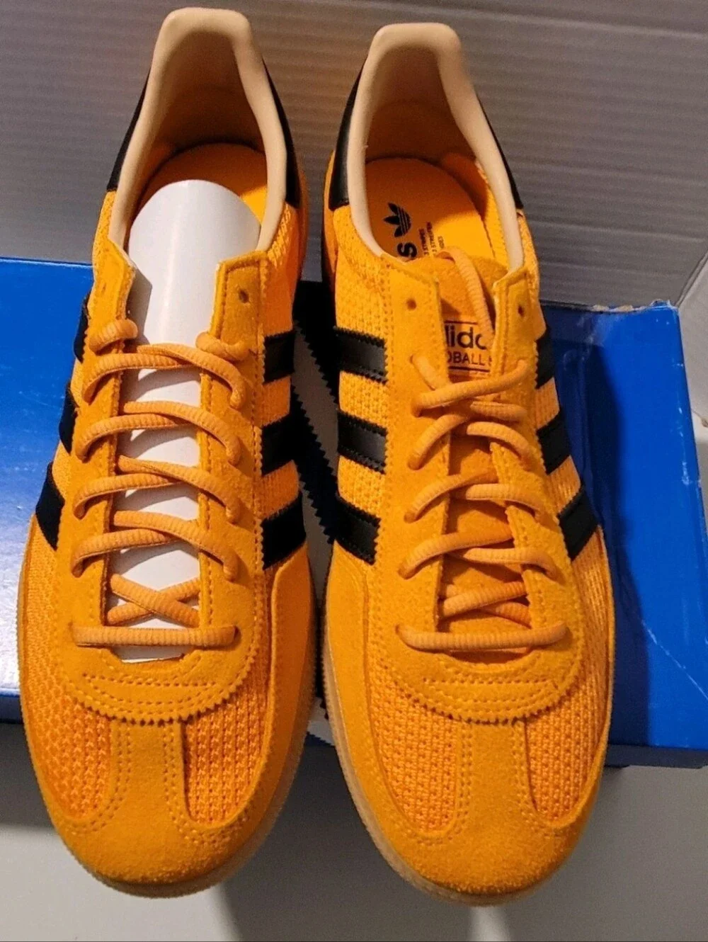Men's Adidas Handball Spezial Crew Orange & Black 8.5